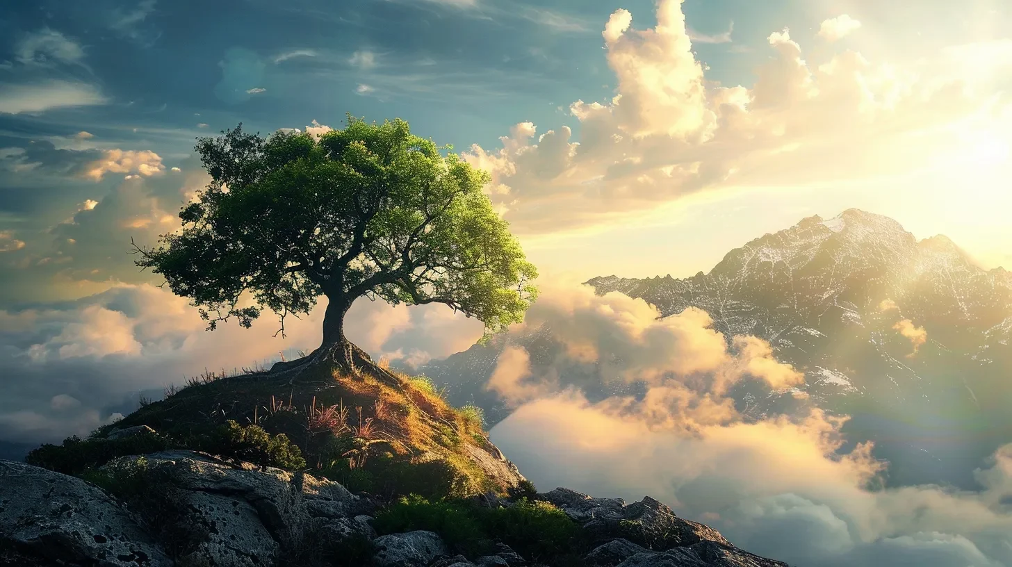 a tree must grow in 2 directions